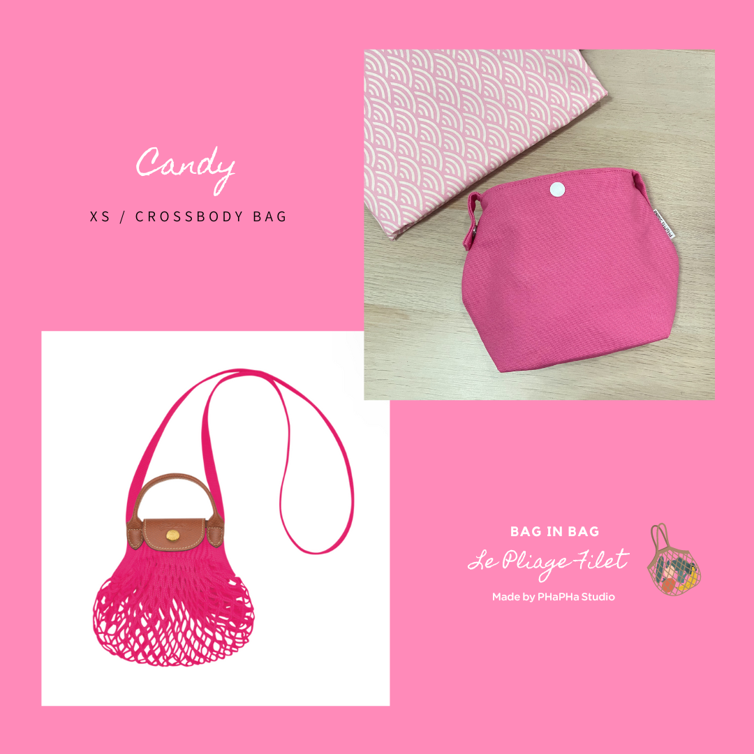 Bag in Bag กระเป๋าไส้ในไซส์ XS 💞สีชมพูcandy 📌 จัดส่งหลังจากกดสั่ง 7-10วัน
