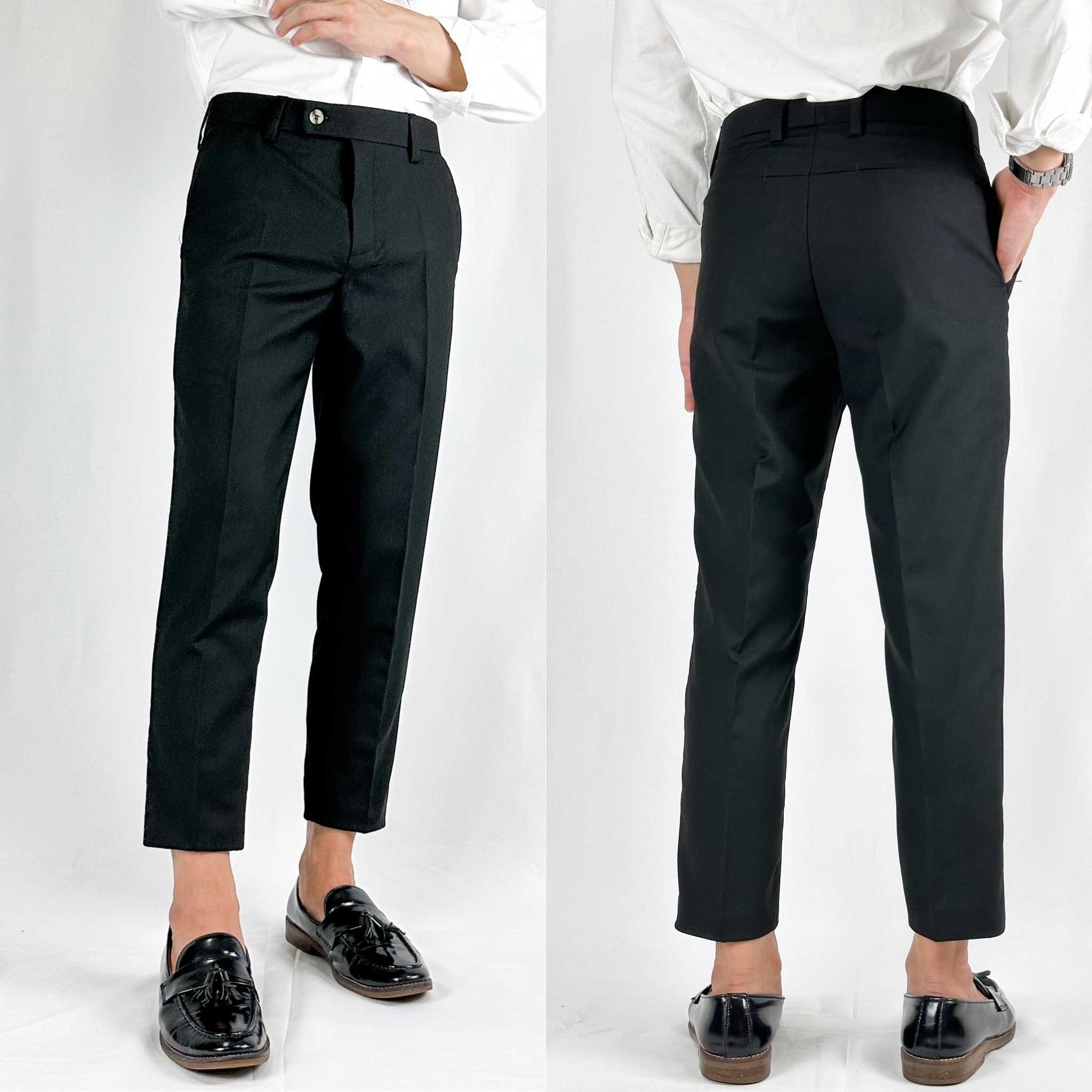 กางเกงผู้ชาย Signature pants สีดำ