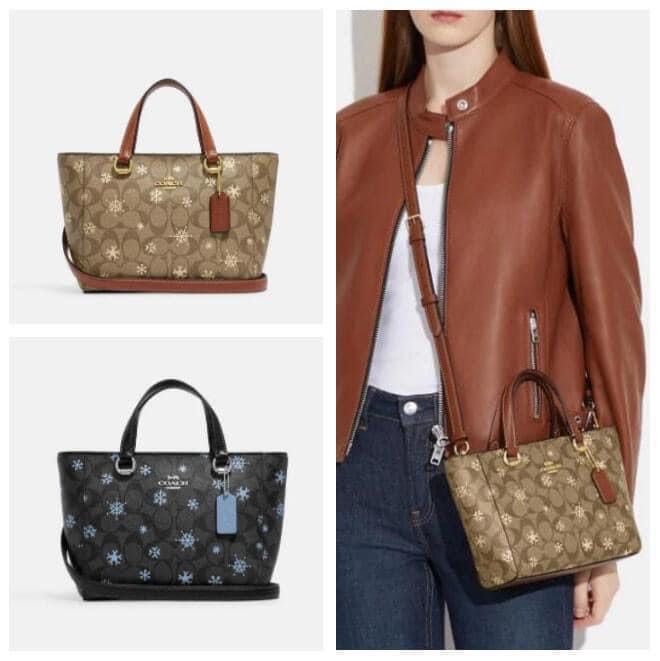 Coach snowflake satchel on sale