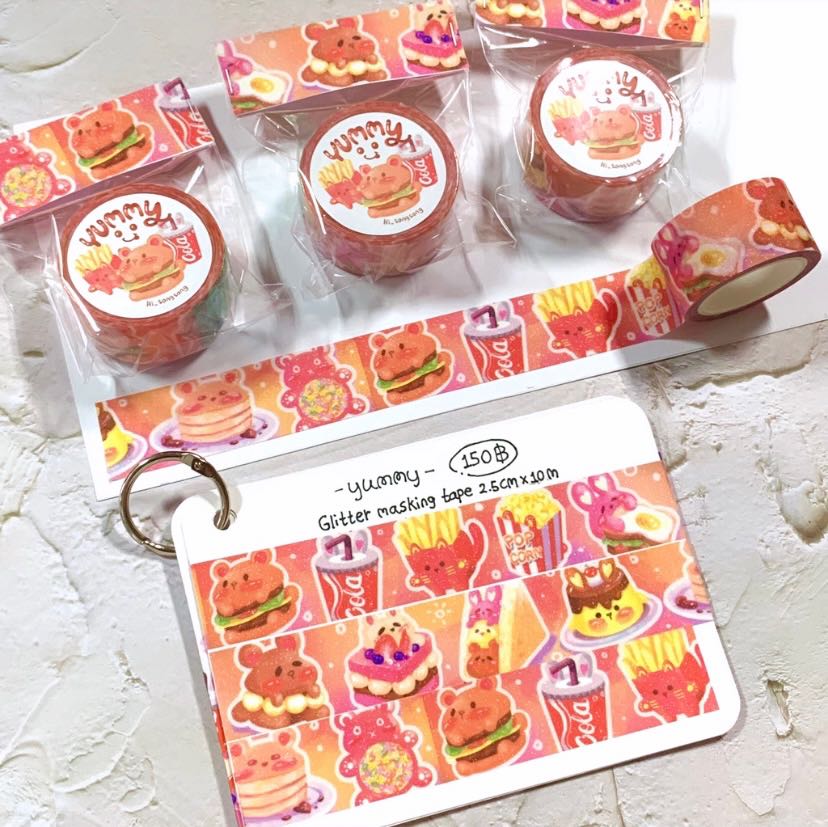 Yummy glitter masking tape