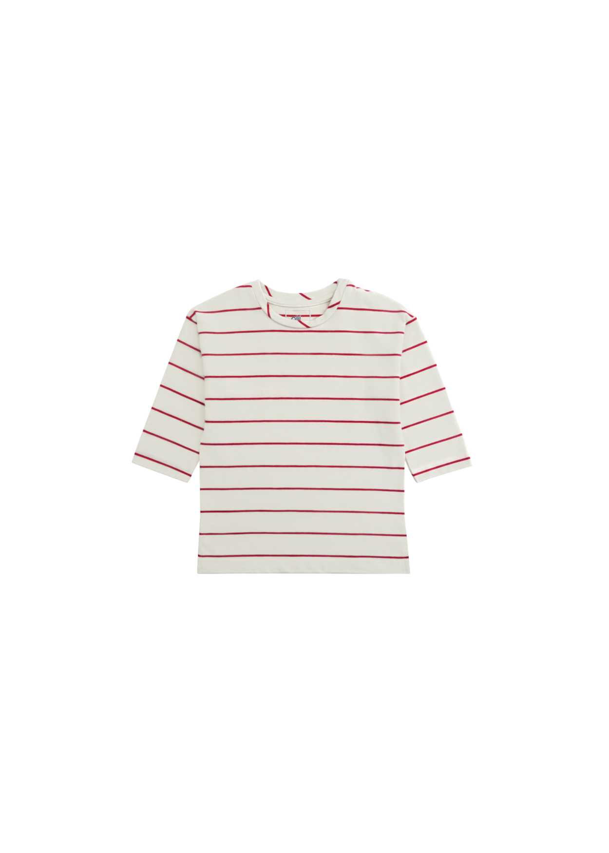 QueenCows Kids เสื้อยืดแขนยาว Celin Stripe Top (Cream)