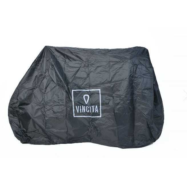 Vincita ผ้าคลุมจักรยาน สำหรับ 2 คัน เนื้อผ้าทนทาน กันน้ำได้ (B500A )