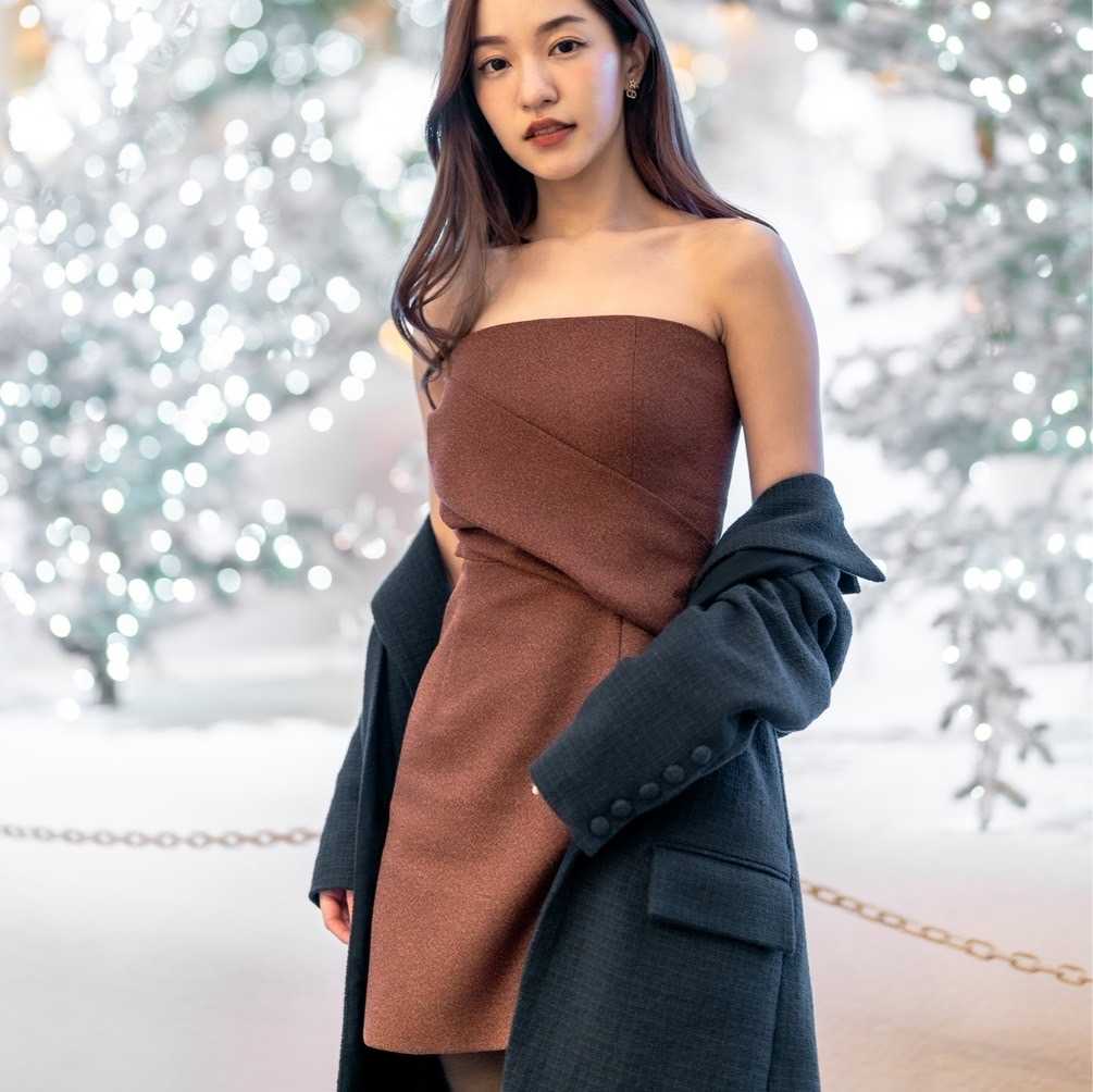 CUVEE Dress สี Russet
