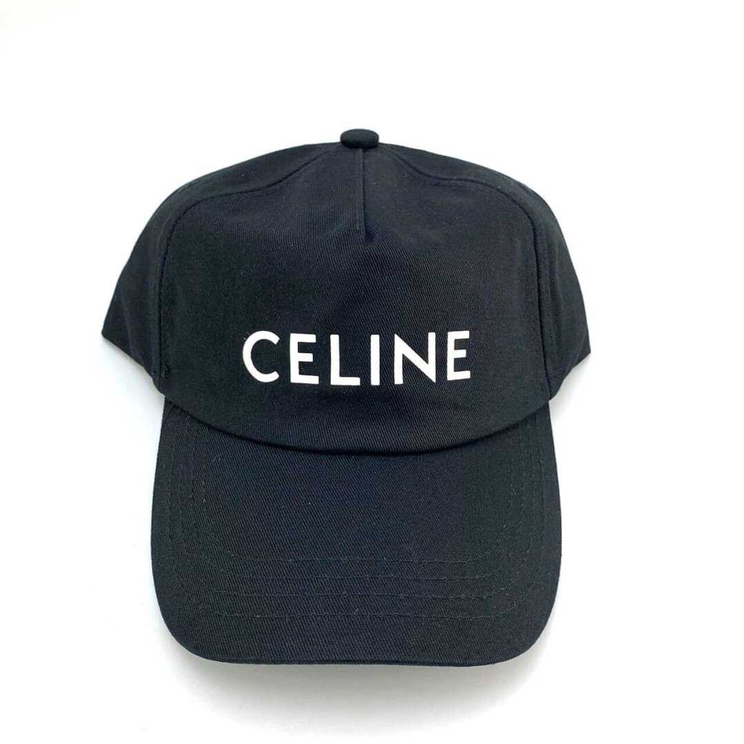 CELINE CLASSIC LOGO PRINT SNAPBACK BASEBALL CAP IN COTTON หมวกแก๊ป แบรนด์ซีลีน สกรีนตัวหนังสือโลโก้