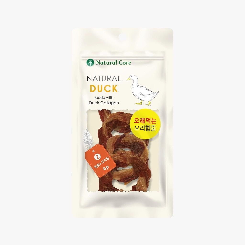￼Natural Core Duck Tendons Ring วงคอลลาเจนเป็ดเเละเนื้อเป็ด ขนมสุนัข นำเข้าจากเกาหลี 🇰🇷