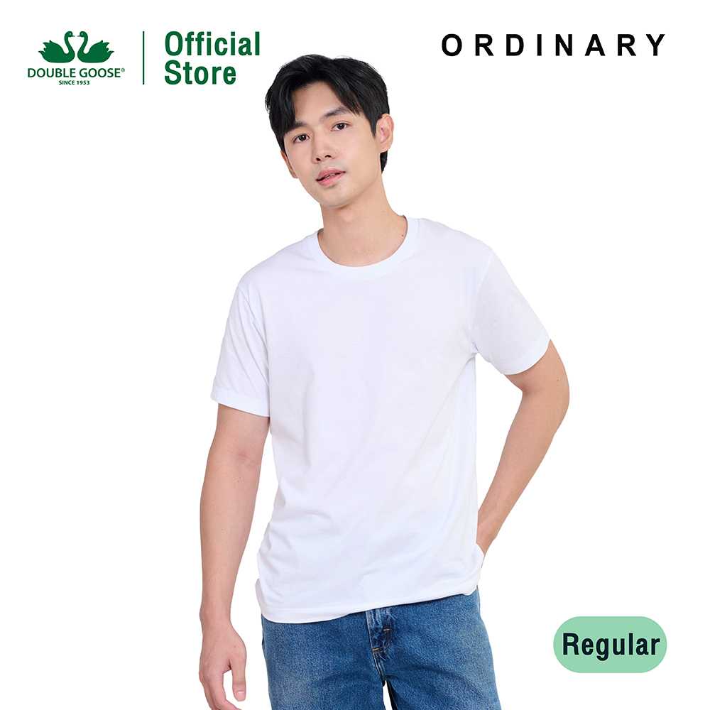 ห่านคู่ เสื้อยืดคอกลม ทรง Regular รุ่น Ordinary