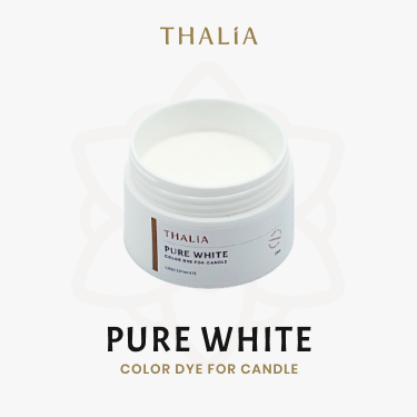 สีผสมเทียนเข้มข้นสูง สีสำหรับทำเทียน THACandleDye (PURE WHITE)