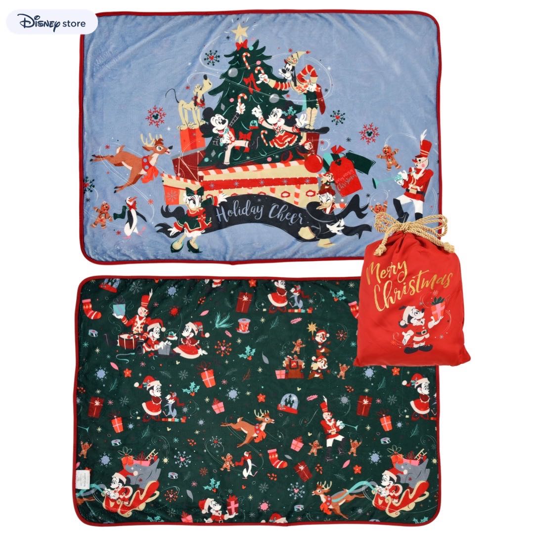 SALE_Disney / Mickey & Friends Blanket •DISNEY CHRISTMAS 2022 : ผ้าห่มมิกกี้และผองเพื่อน 70x100cm.