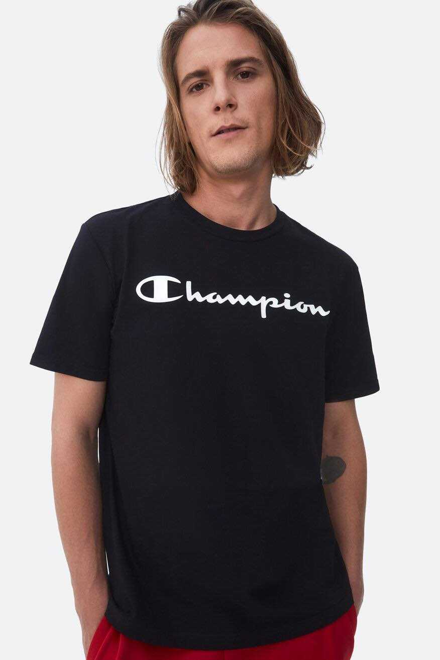 CHAMPION  BIG SCRIPT LOGO T-SHIRT