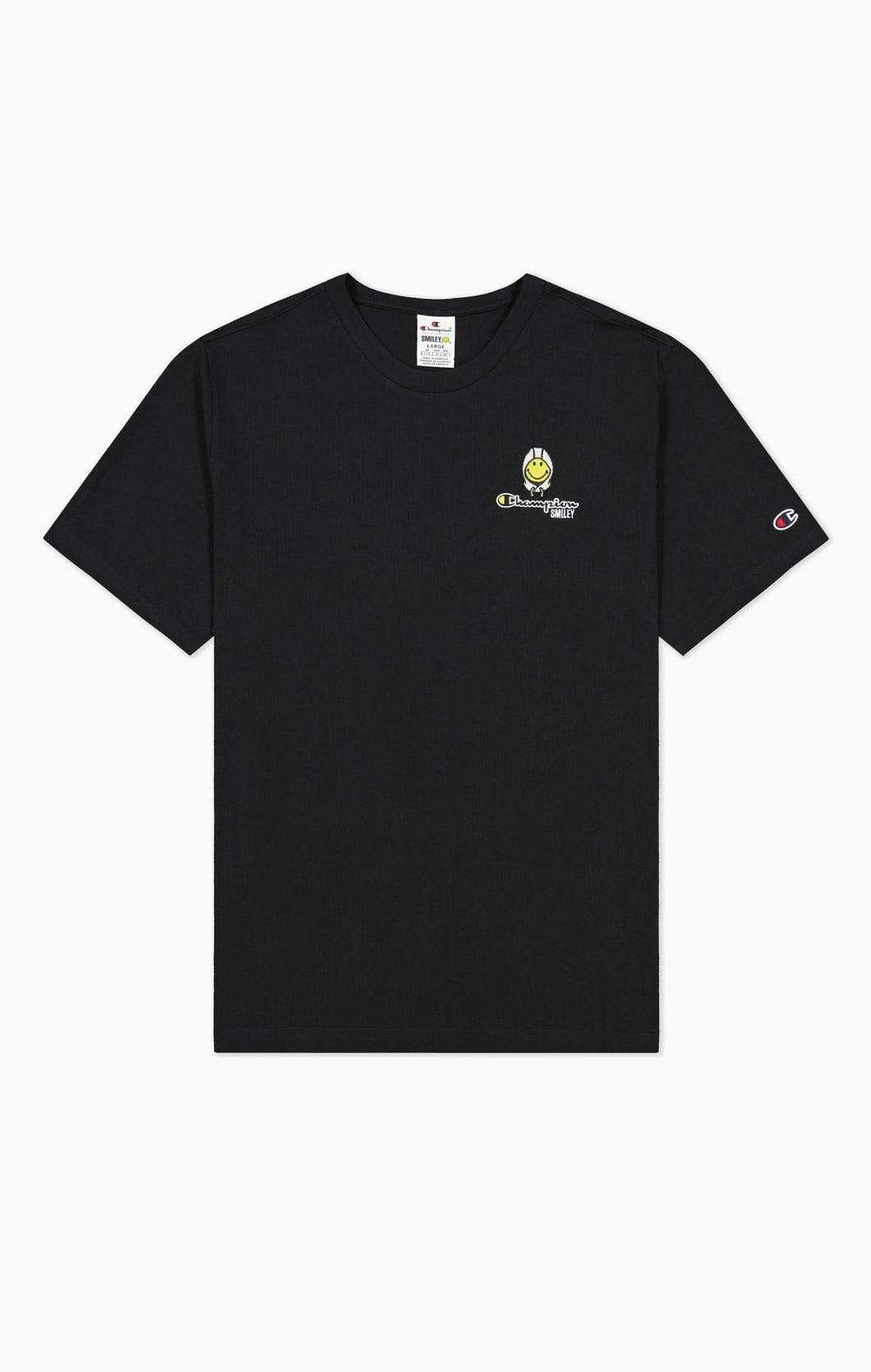 CHAMPION X SMILEY® 50TH ANNIVERSARY EDITION SMALL SCRIPT LOGO T-SHIRT