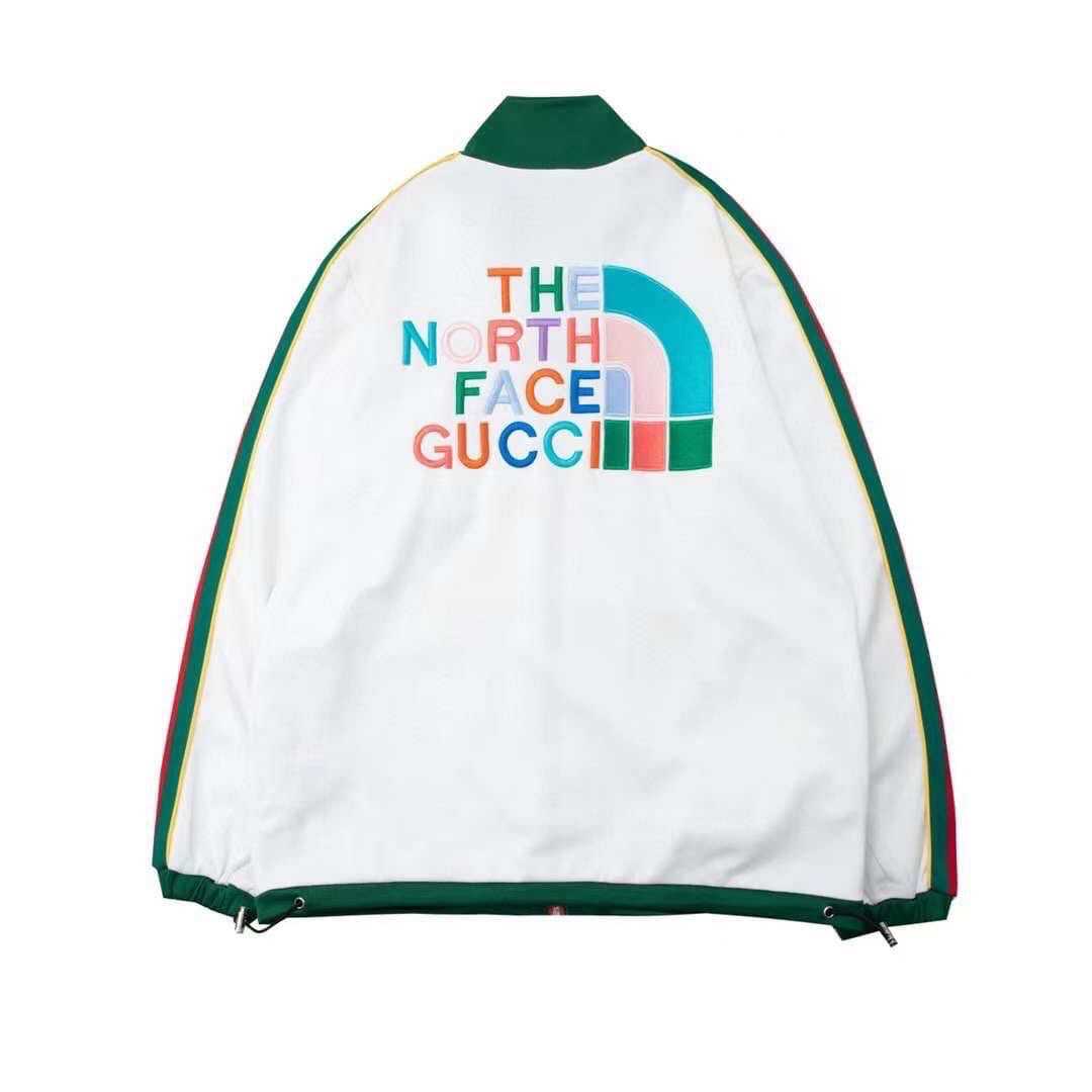 GUCCI X THE NORTH FACE TNF 3 STRIPES TRACK JACKET WHITE เสื้อแจ็คเก็ค กุชชี่ เดอะนอทเฟส