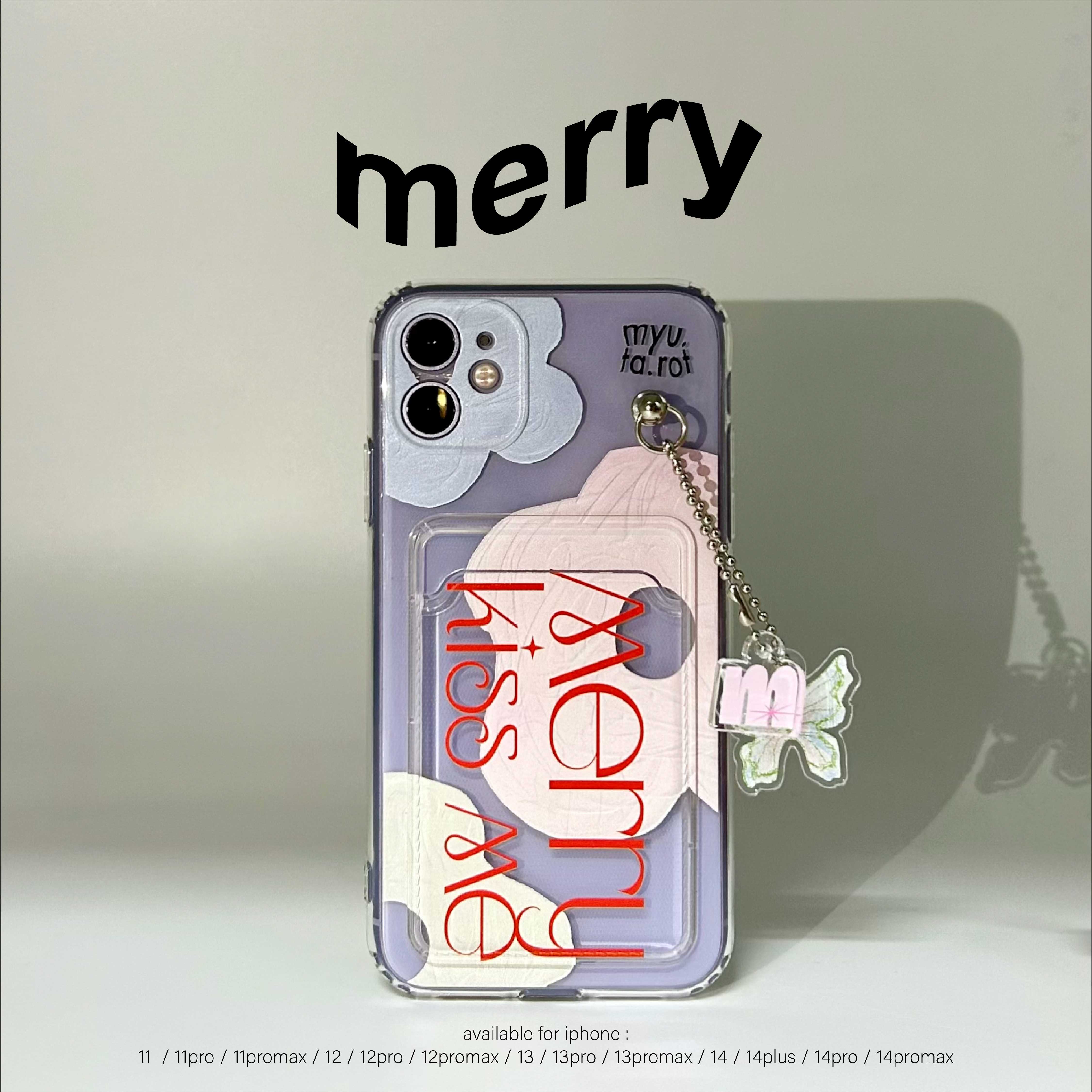 iPhone case with card holder - Merry