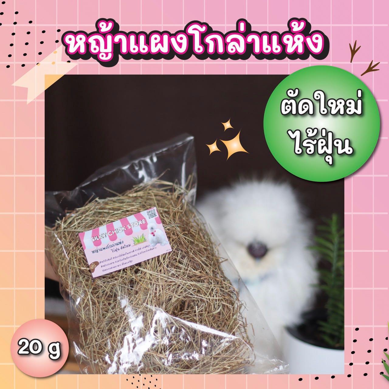 หญ้าแพงโกล่าแห้ง (20 g.)
