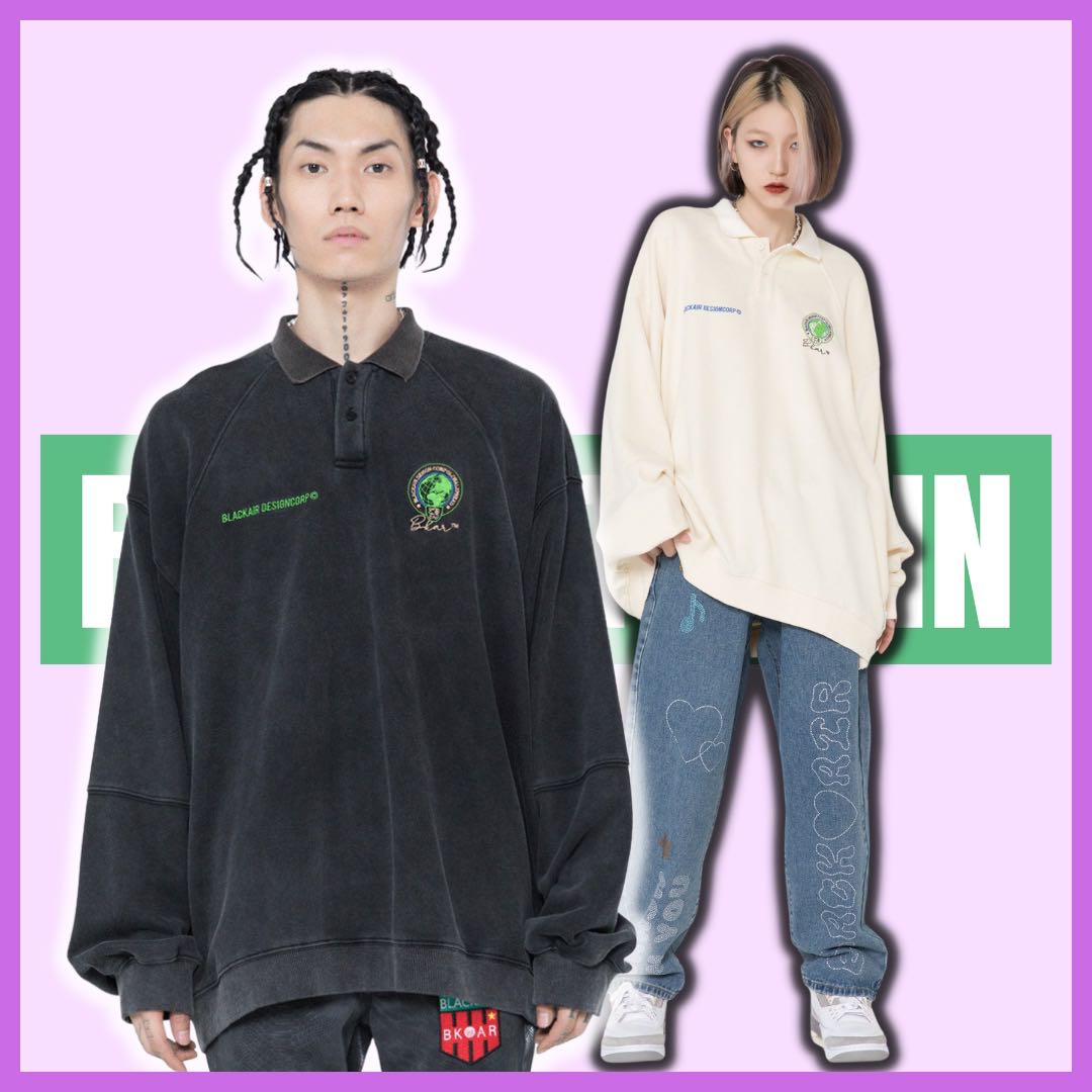 OVER DROPPED SHOULDERS POLO