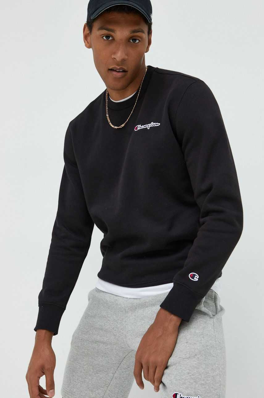CHAMPION  ORGANIC COTTON BLEND SCRIPT LOGO BACK SWEATSHIRT