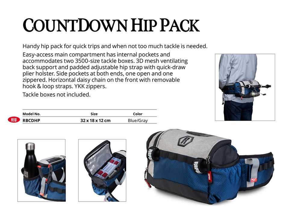 กระเป๋า คาดเอว RAPALA Countdown รุ่น RBCDHP Hip Pack