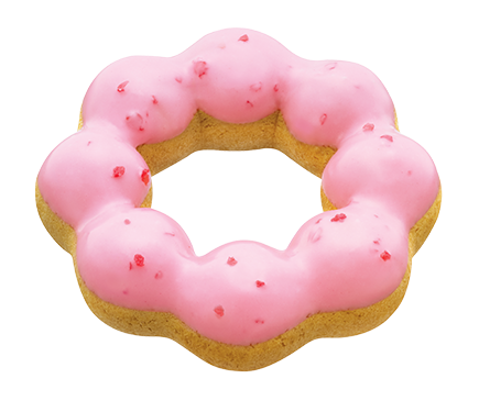 (067) พอน เดอ ริง คริสปี้รสสตรอเบอร์รี่ (Pon de ring Strawberry Crispy)