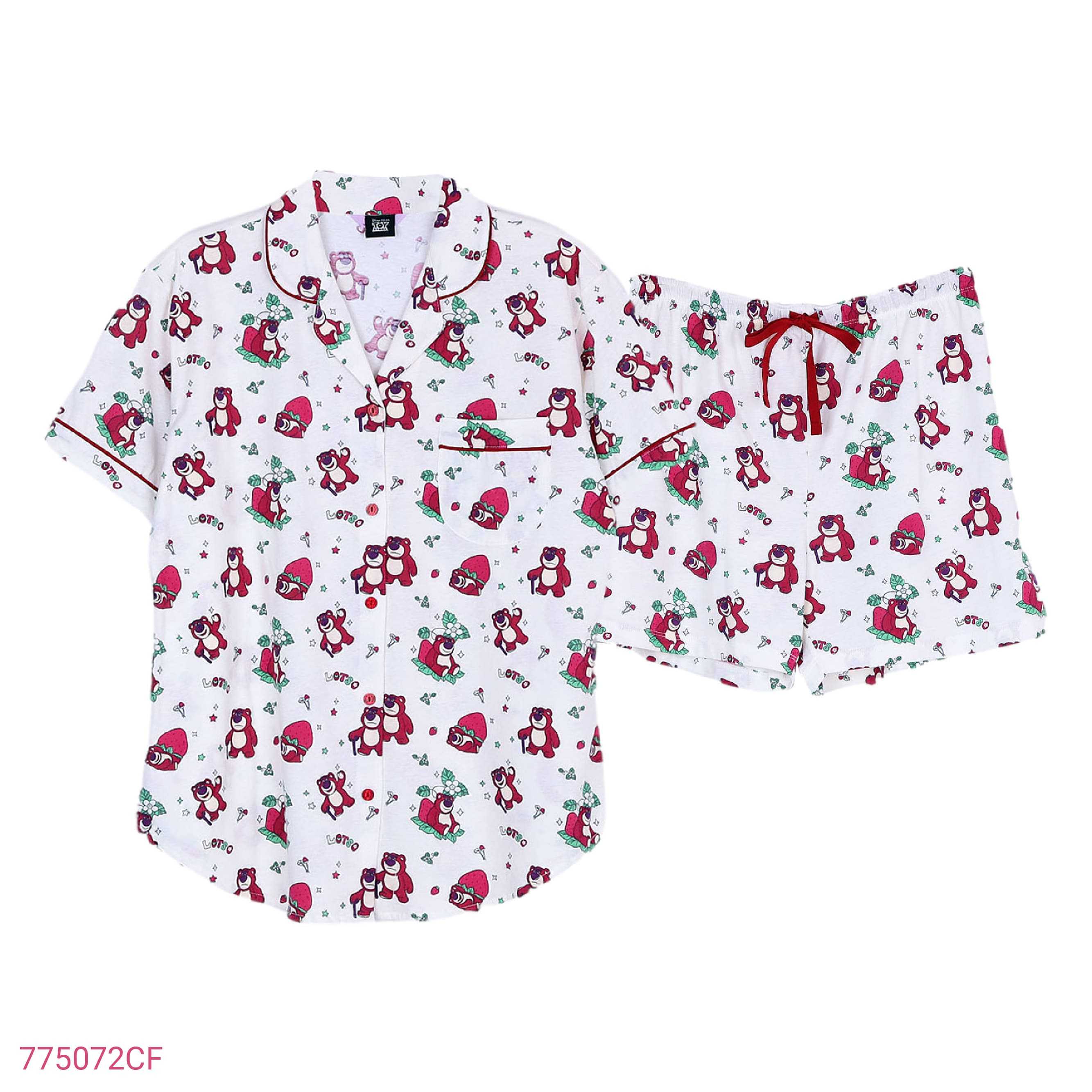 Toy Story: Lotso Strawberry Fest _Short Shirt With Short Pants