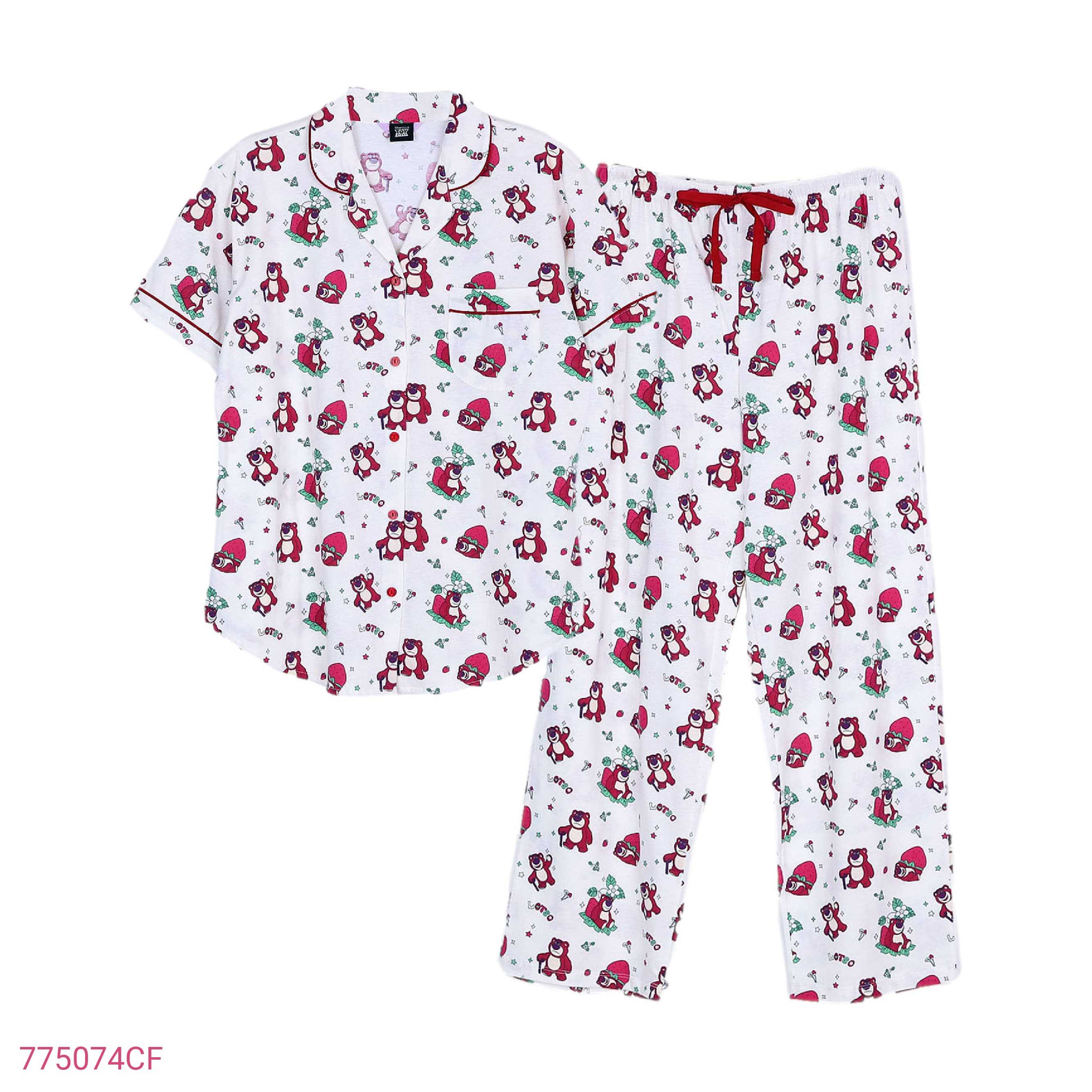 Toy Story: Lotso Strawberry Fest _ Short Shirt With Long Pants