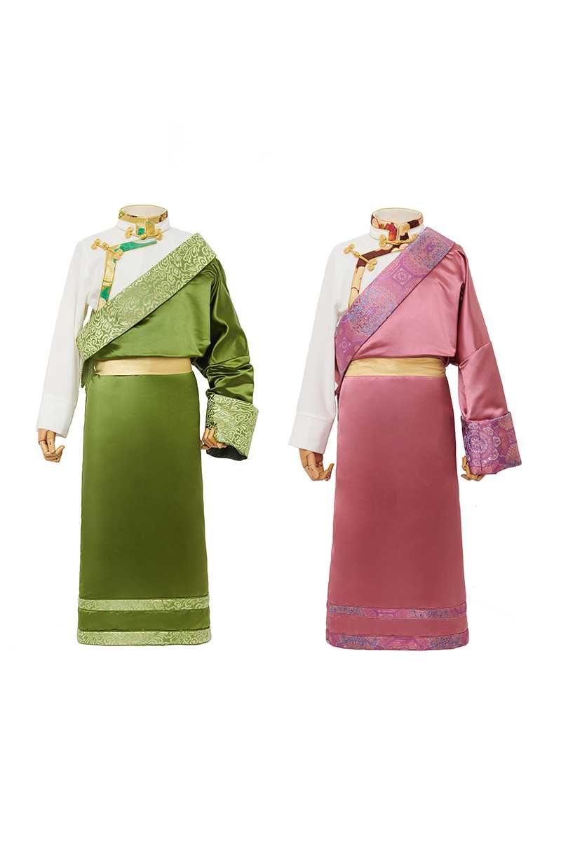 Tibetan clothing children's Tibetan robe girls national style traditional costumes performance