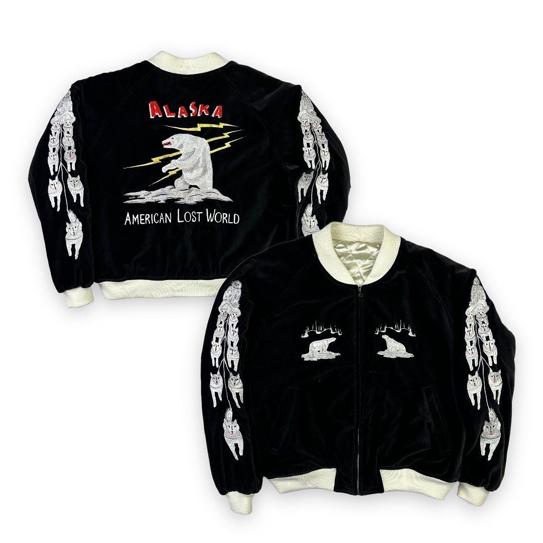 ALASKA AMERICAN LOST WORLD スカジャン Alaska Sukajan | LINE SHOPPING