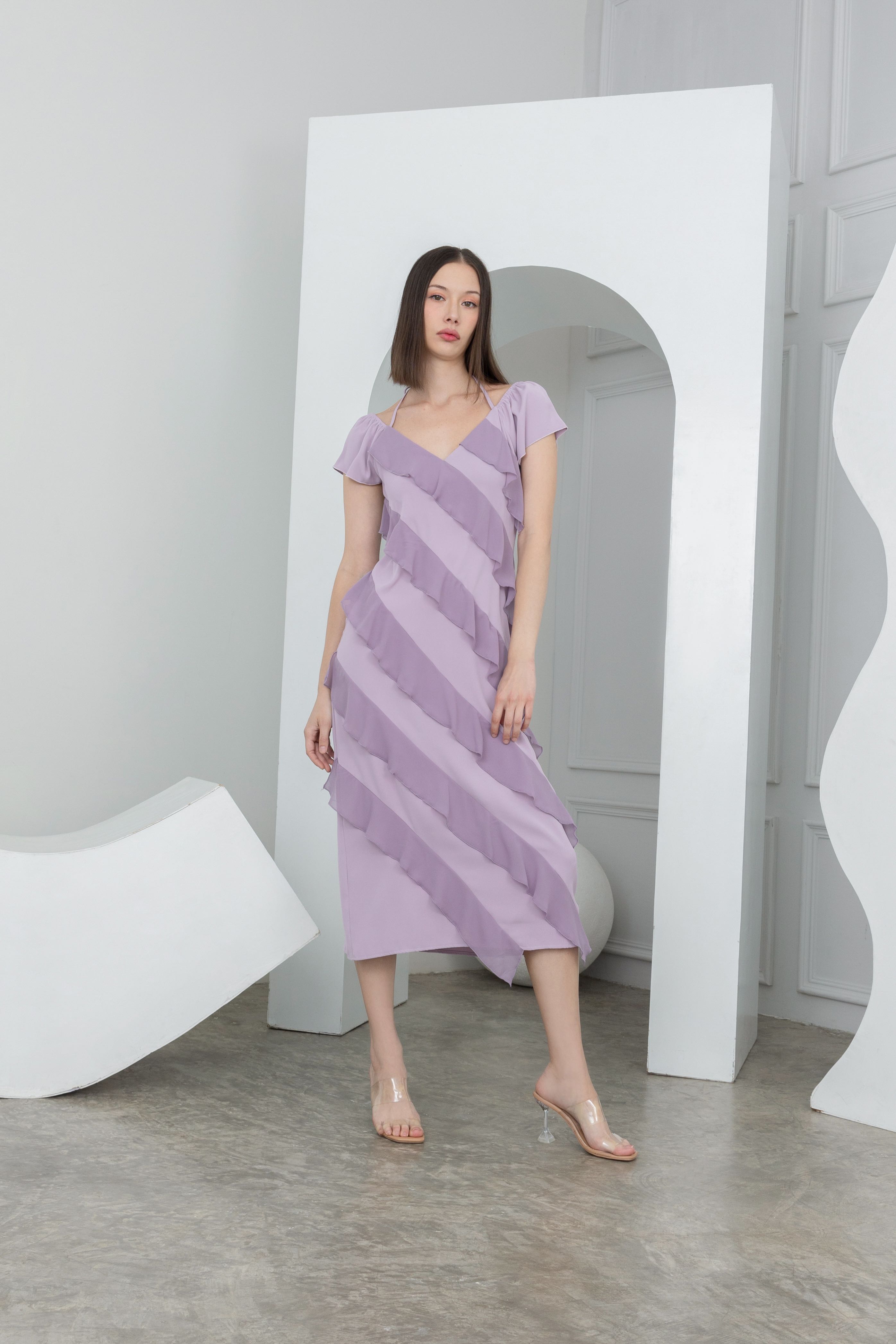 Lavender Ruffle dress