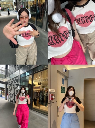 CurveG Heartbeat Top เสื้อสกรีนหัวใจ