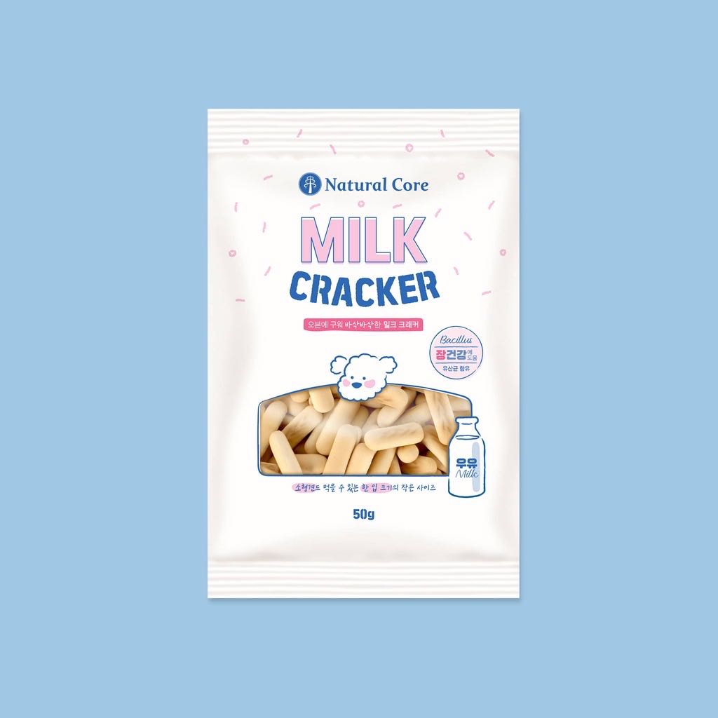 Natural Core Milk Cracker ขนมสำหรับสุนัข นำเข้าจากเกาหลี🇰🇷