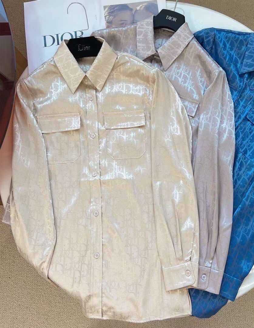 CHRISTIAN DIOR MONOGRAM OBLIQUE LONG SLEEVE SHIRT เสื้อเชิ้ต ดิออร์