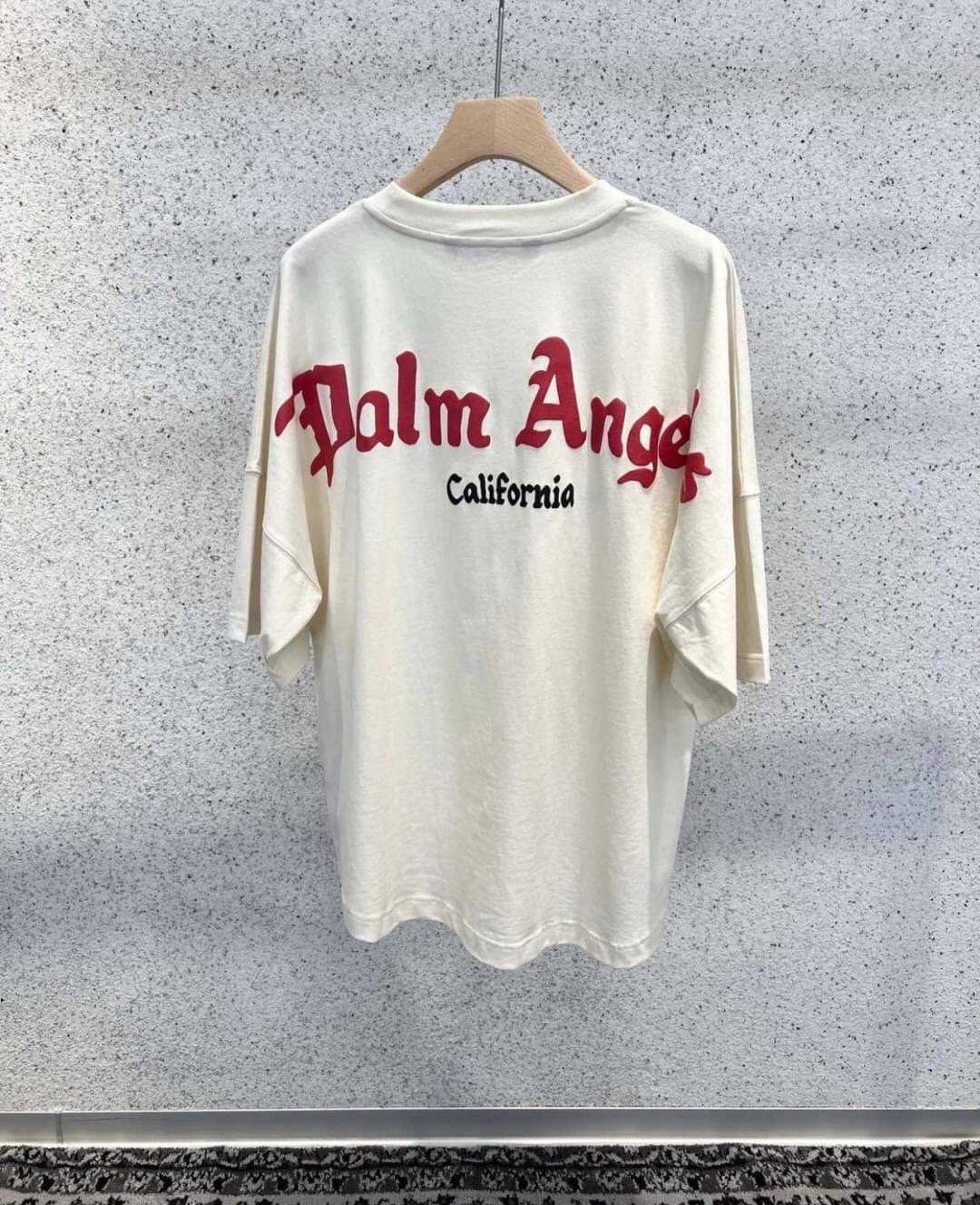 PALM ANGELS CALIFORNIA LOGO OVERSIZED TEE เสื้อยืดคอกลมแขนสั้น แบรนด์ปาล์มแองเจิล