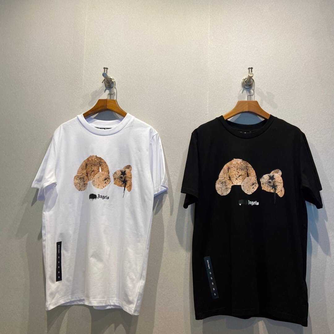 PALM ANGELS MIT TEDDY-PRINT STAR EYE KILL THE BEAR COTTON T-SHIRT เสื้อปาล์มแองเจิล หมีเทดดี้