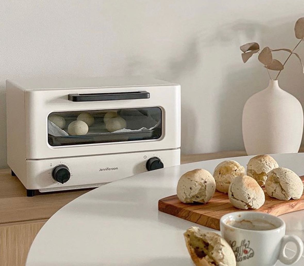 🥨พร้อมส่ง : jenniferoom เตาอบมินิมอล Compact Oven Toaster ขนาด 12 L