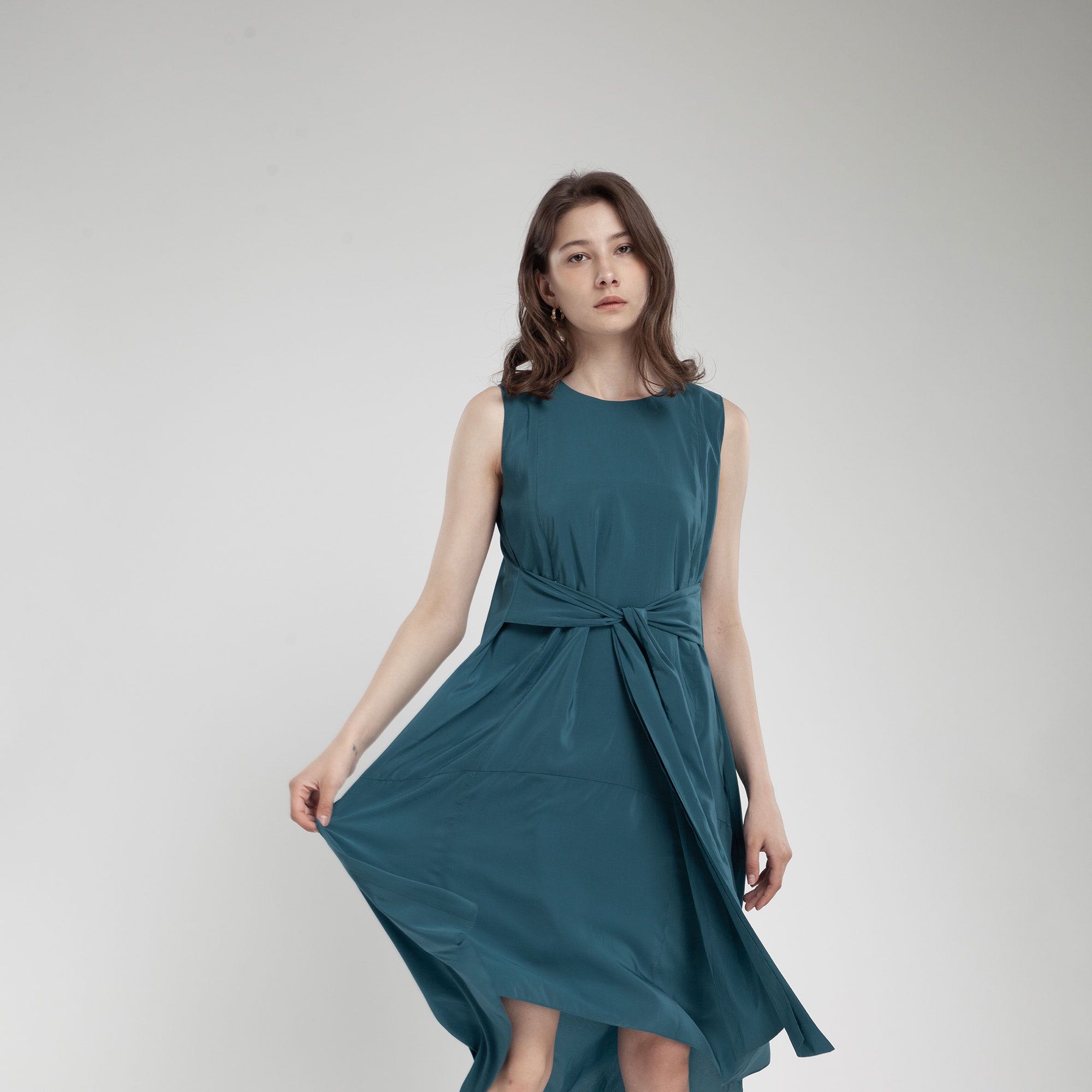 QueenCows ชุดให้นม Melinda Vest Dress (Green)