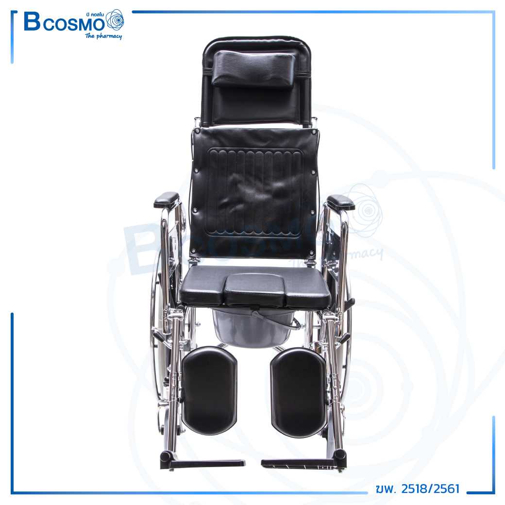 รถเข็นวีลแชร์ ปรับนอน นั่งถ่าย FS609GCU WC0303