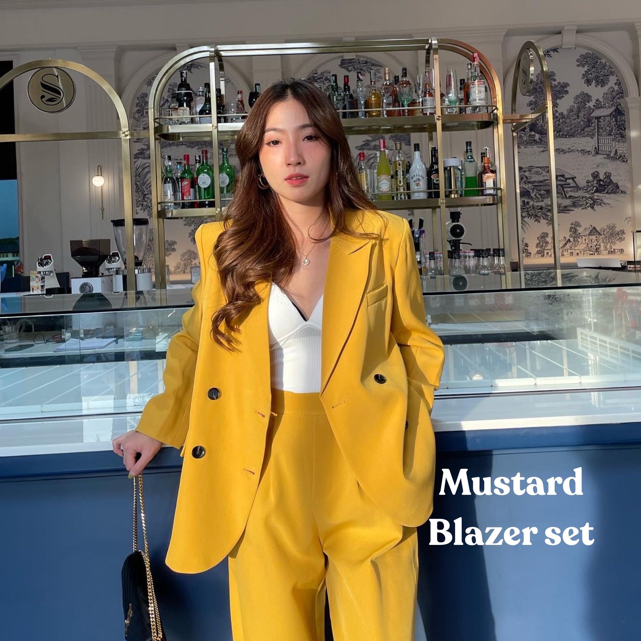 Mustard blazer set - เบลเซอร์มัสตาร์ด