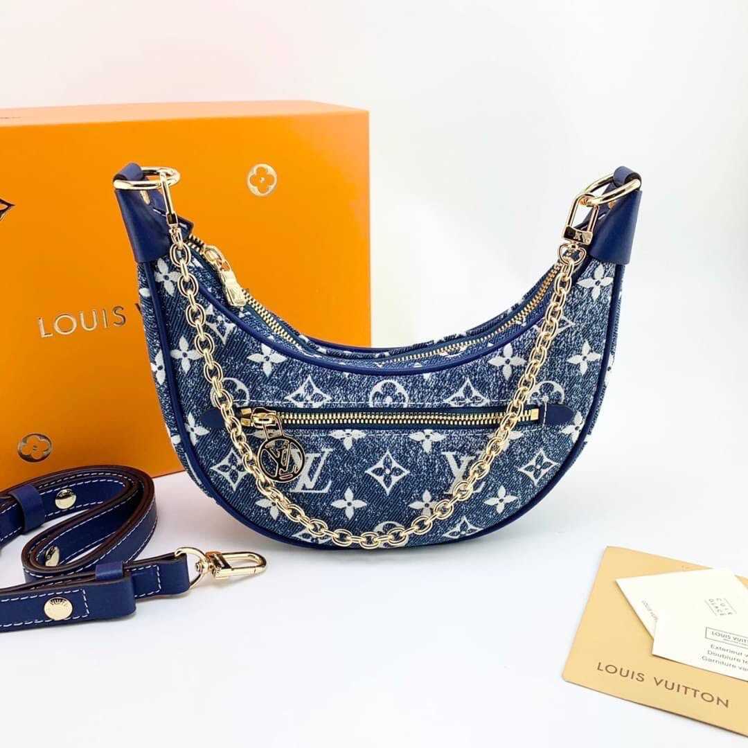 LOUIS VUITTON LOOP MONOGRAM DENIM JACQUARD BAGUETTE BAG กระเป๋าหลุยส์วิตตอง ยีนส์