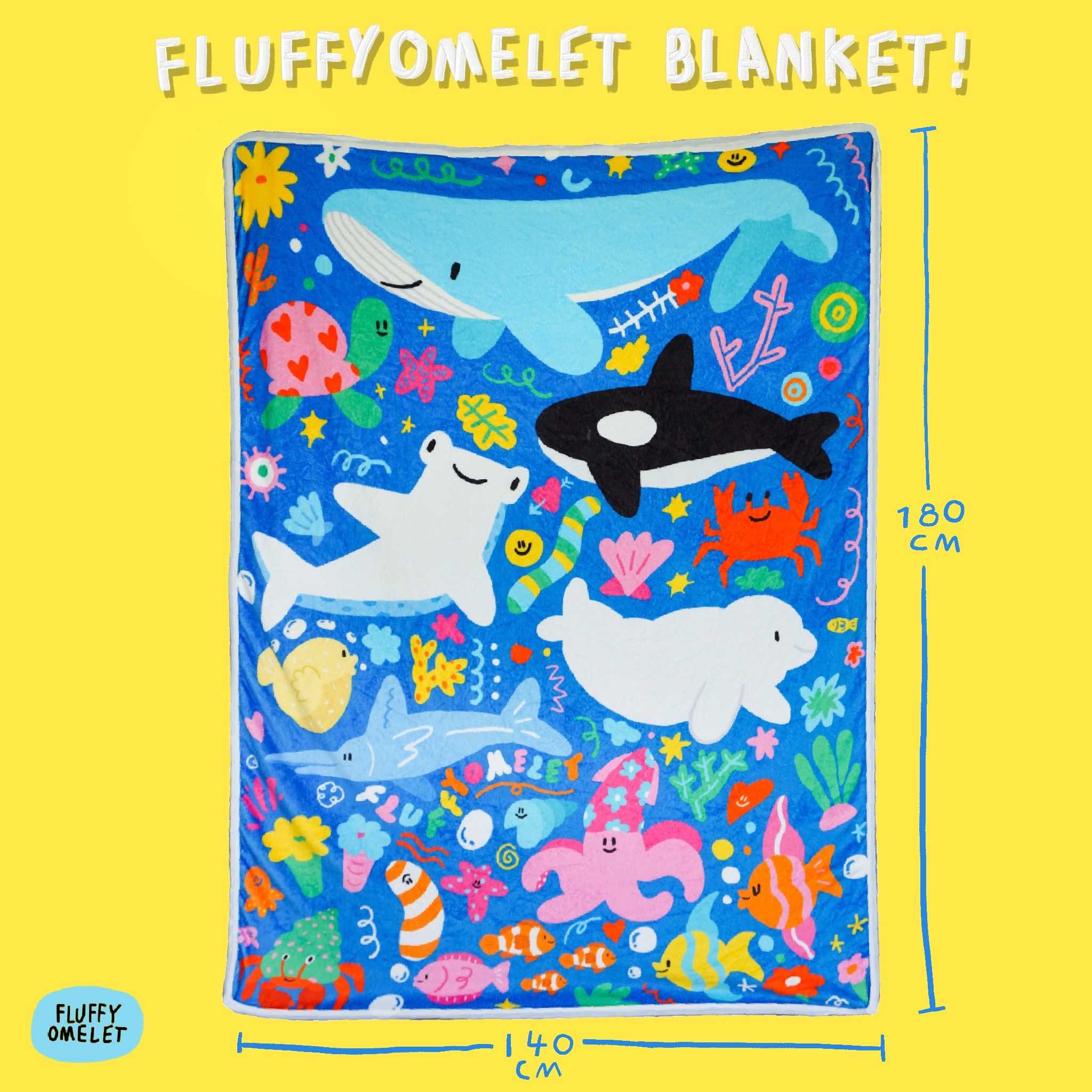 FLUFFY OCEAN BIG BLANKET