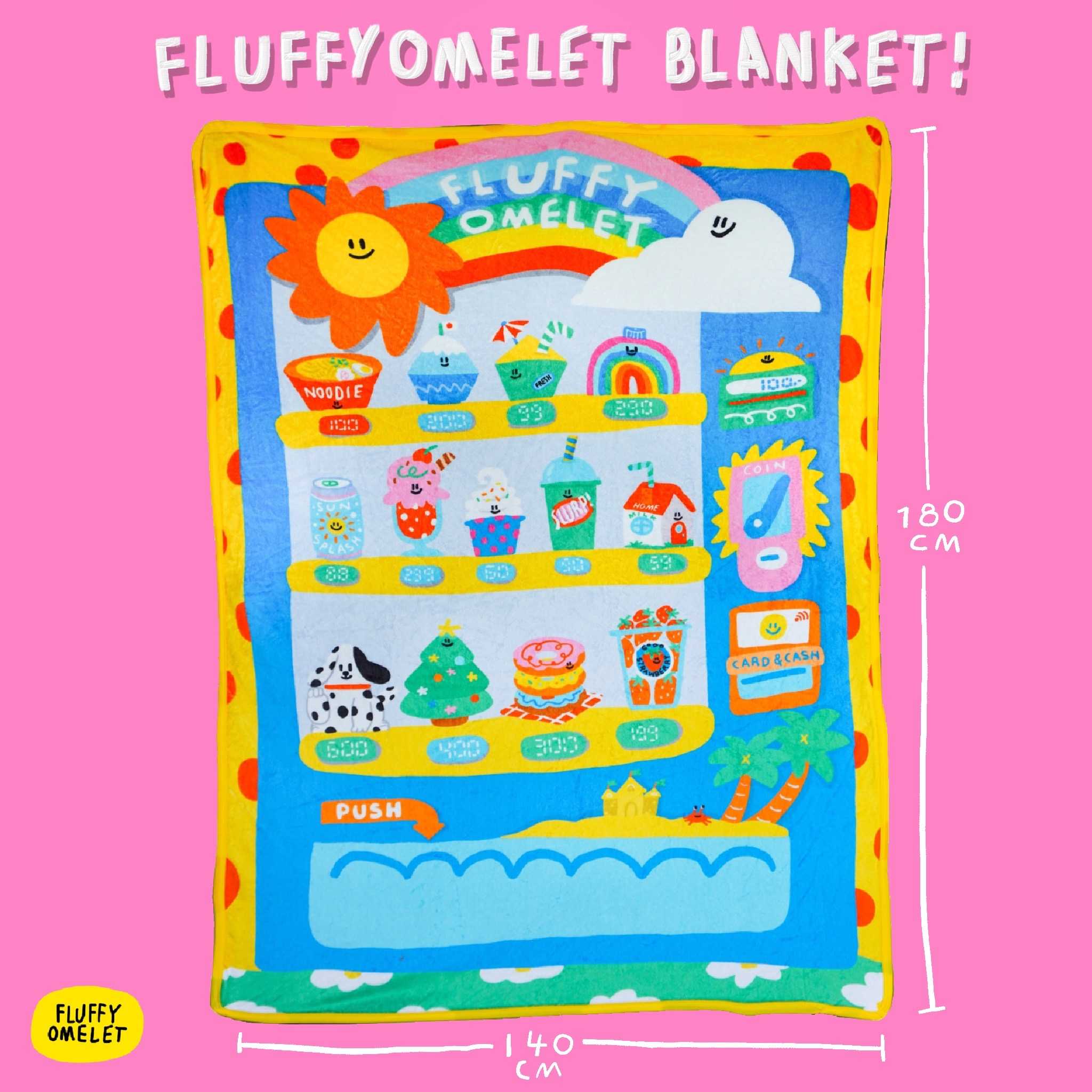 FLUFFY VENDING MACHINE BIG BLANKET