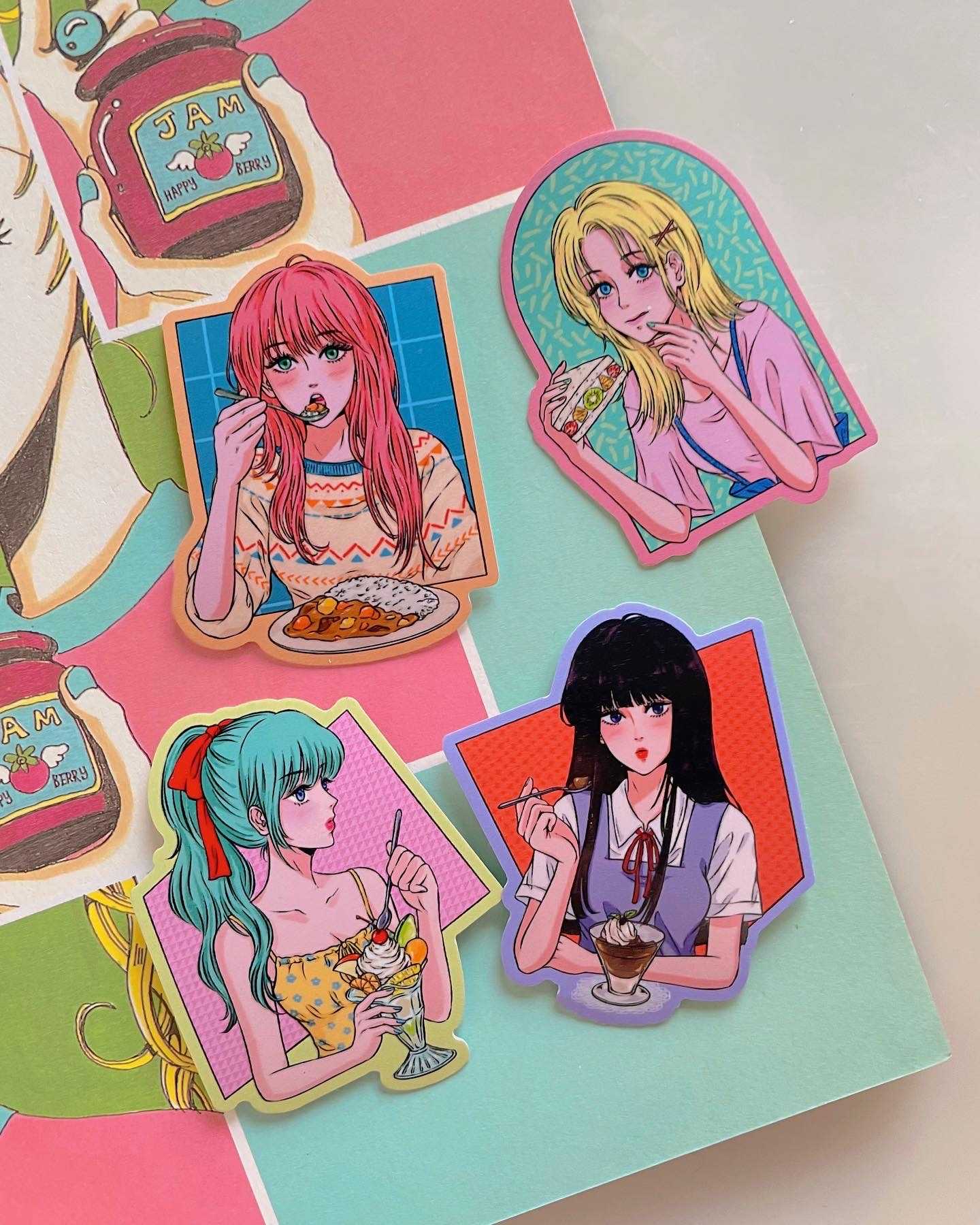 Dicut Sticker Retro Cafe 2 (Pack)