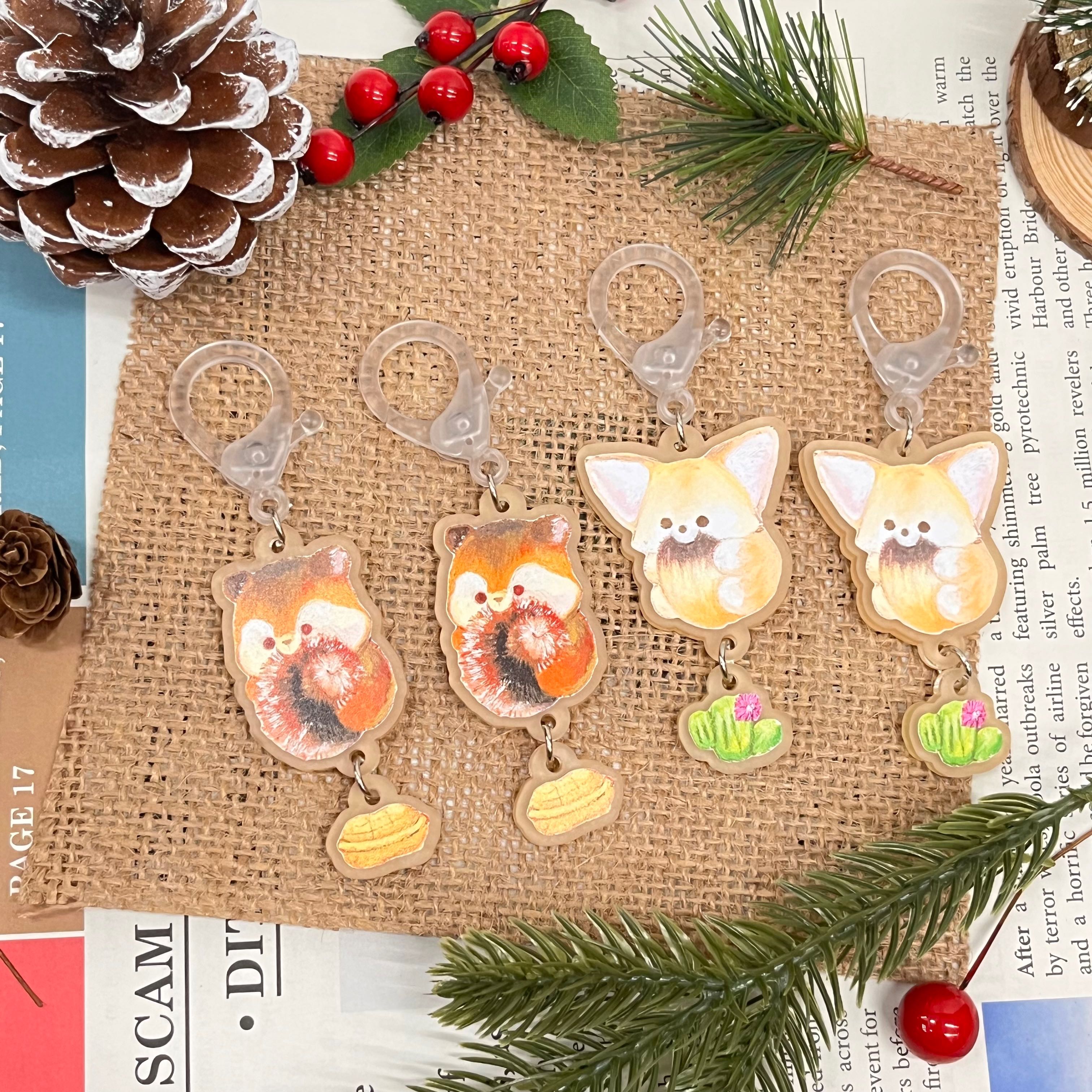 keyring squirrel & fennec fox