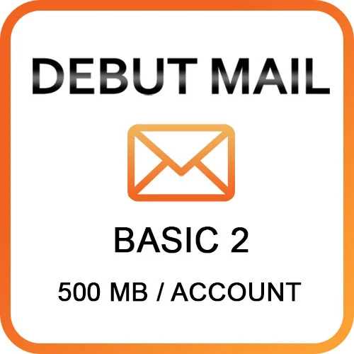 Debut Mail Basic 2  (500 MB/Account )