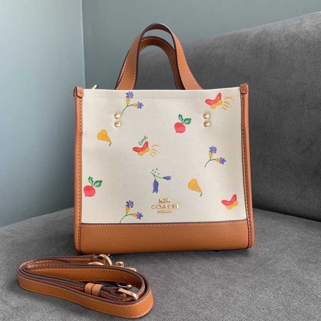 COACH Dempsey Tote 22 With Dreamy Veggie Print (COACH C8253)