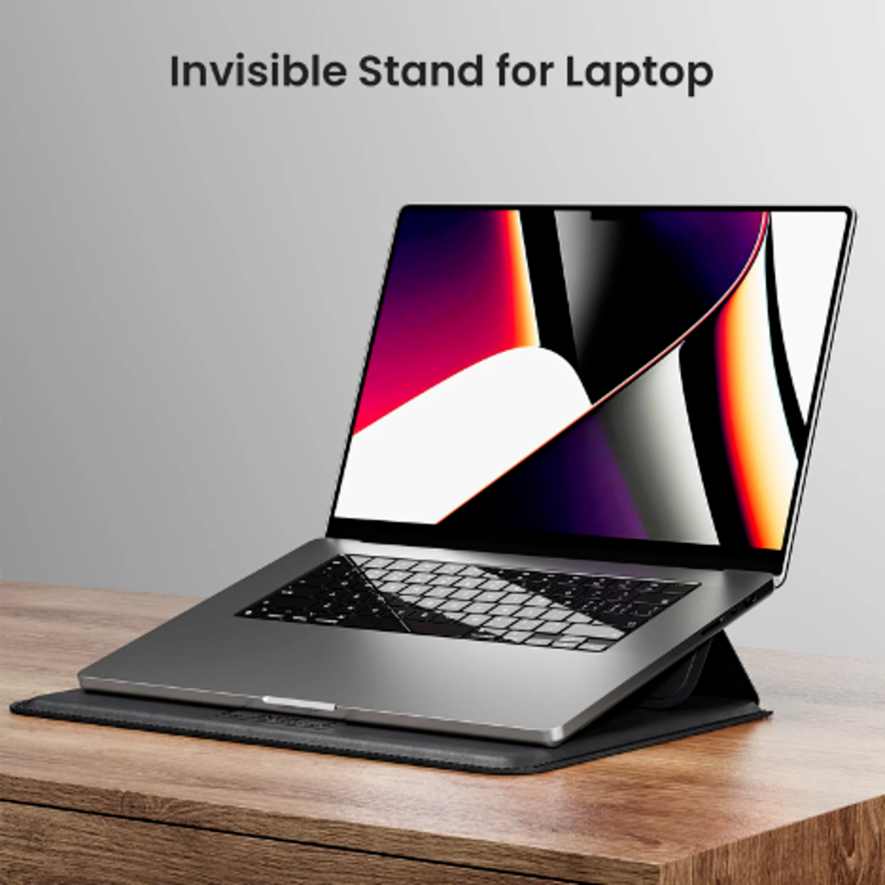 INVZI MacBook Vegan Leather Sleeve and Invisible Stand for MacBook Pro &MacBook Air