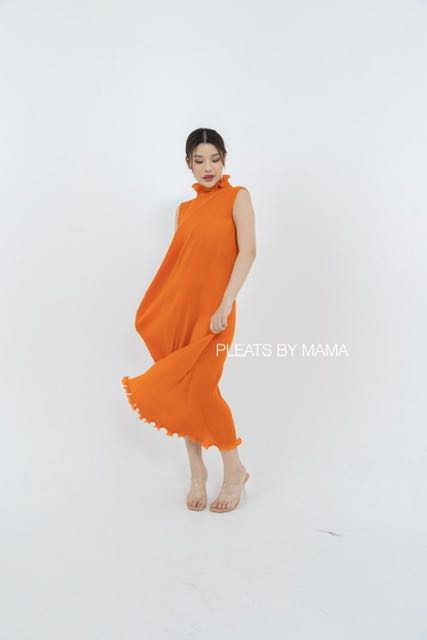 (พร้อมส่ง) PLEATS DRESS - D101
