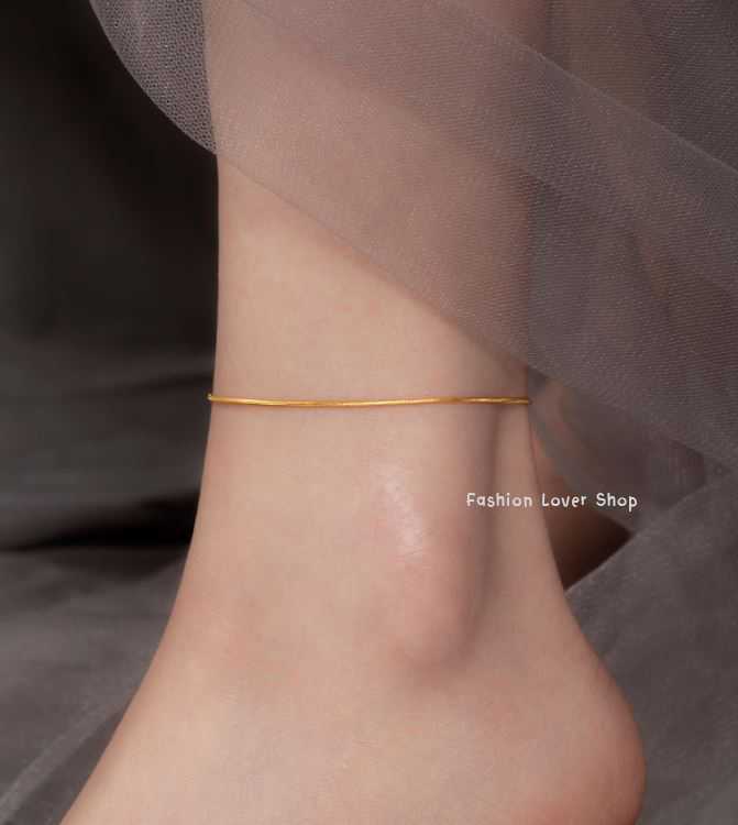 สร้อยข้อเท้า สร้อยข้อเท้าสำหรับผู้หญิง Anklet สร้อยข้อเท้าสแตนเลส เรียบหรู ❤ส่งฟรี❤