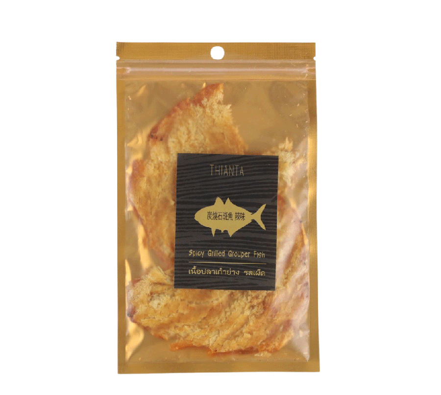 เนื้อปลาเก๋าย่างรสเผ็ด 35 g