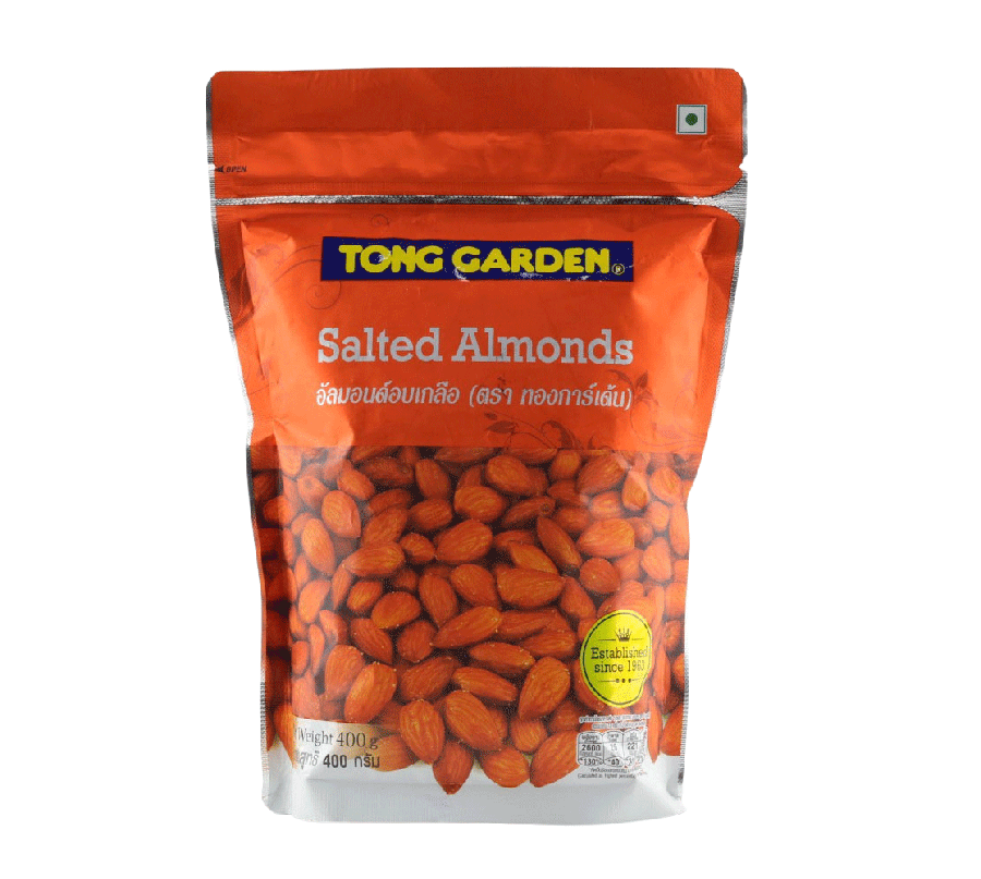 ทองการ์เด้น อัลมอนด์อบเกลือ 400 g