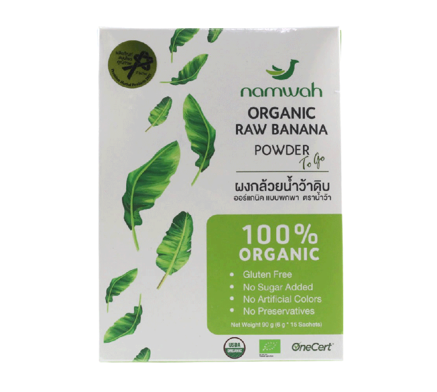 ผงกล้วยน้ำว้าออร์แกนิค (6g x 15 ซอง)