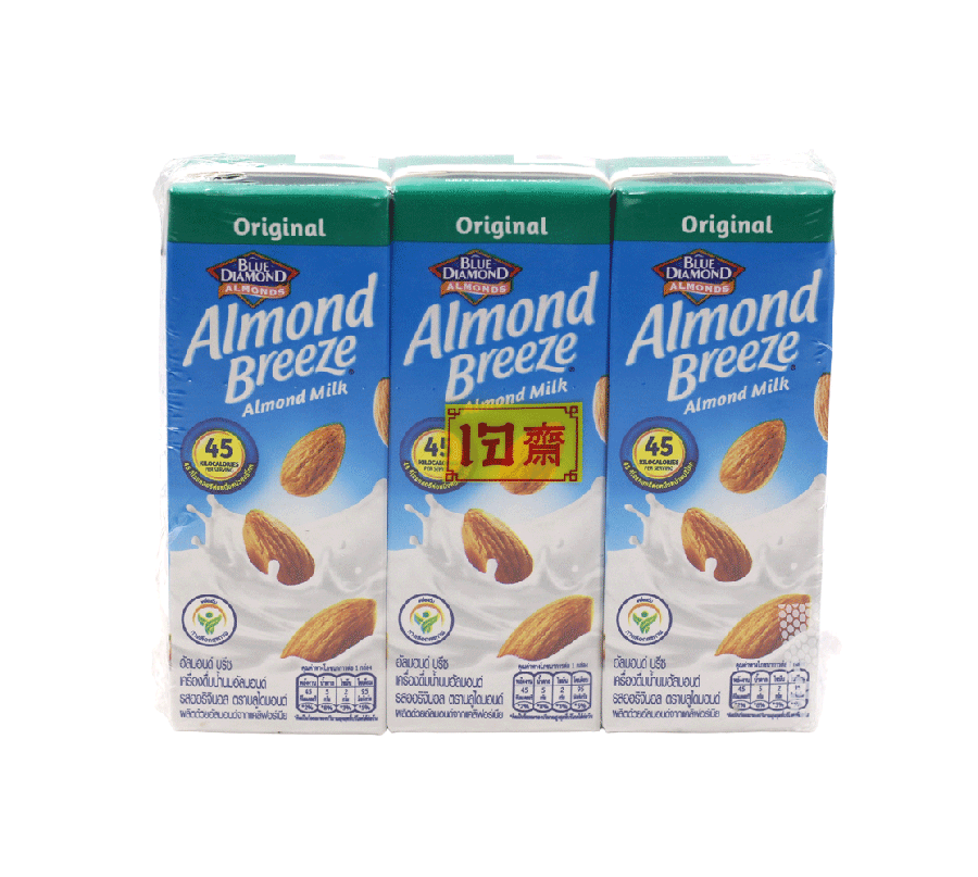 บลูไดมอนด์ น้ำนมอัลมอนด์รสออริจินอล (180 ml x 3 กล่อง)