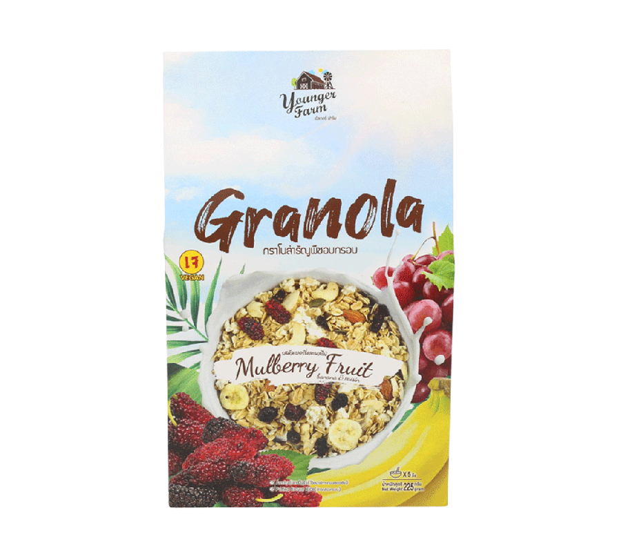 กราโนล่าธัญพืชอบกรอบ รสมัลเบอร์รี่และผลไม้ 225 g